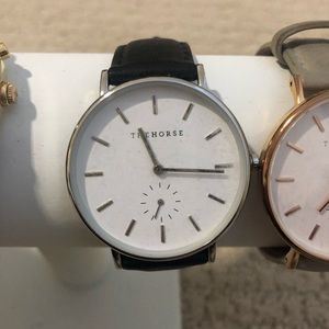 The Horse Watches - Silver and Rose Gold